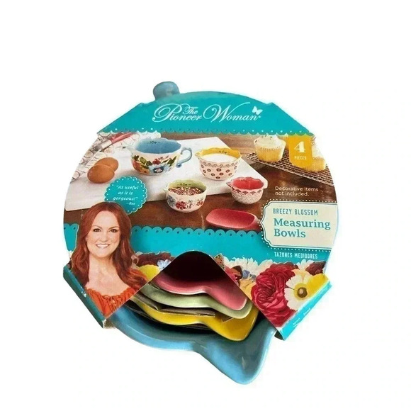 Pioneer Woman Breezy Blossom Measuring Cup Set - 4 Piece - Picture 1 of 2